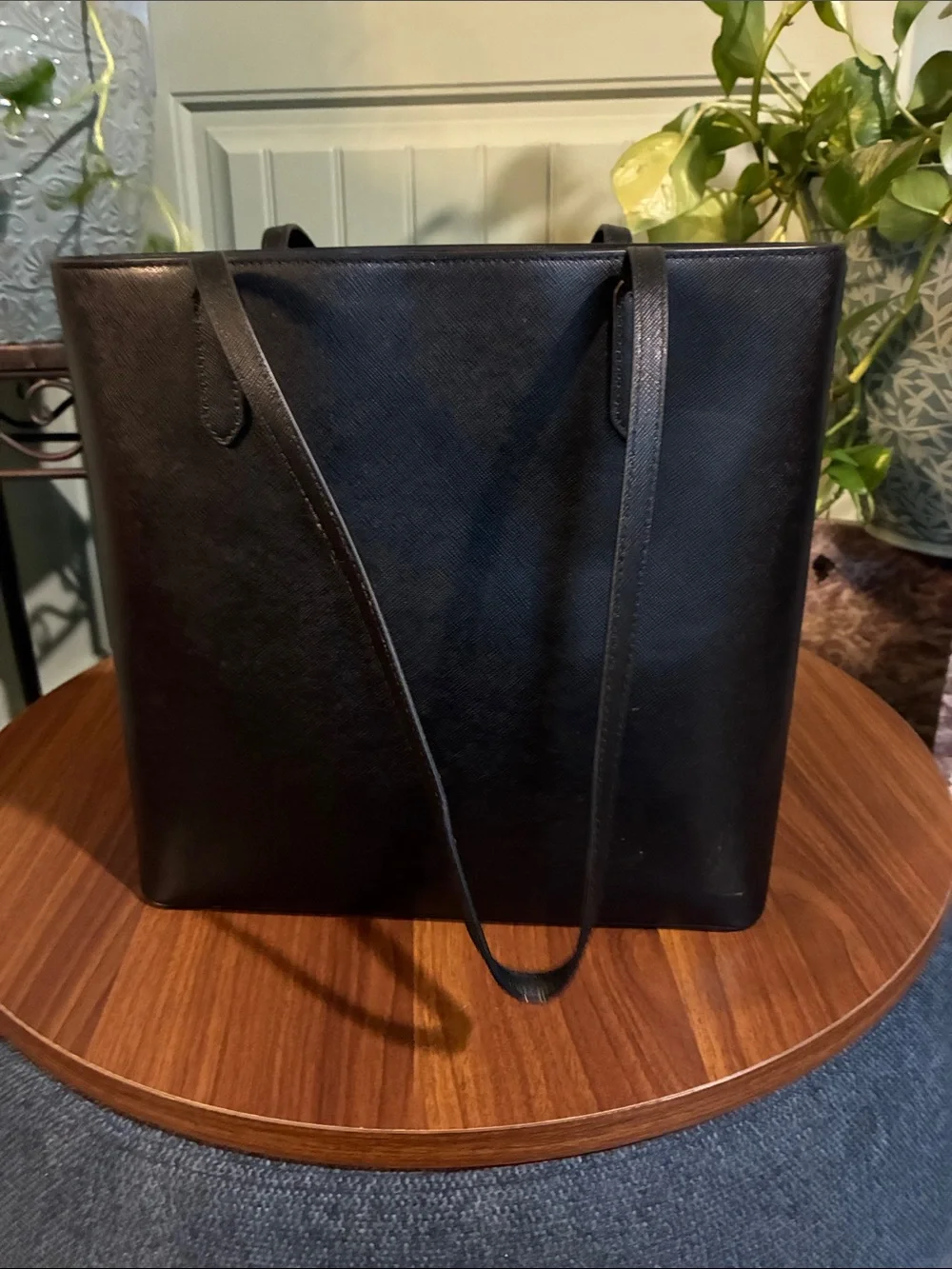 kate spade Black Saffiano Leather Tote Briefcase